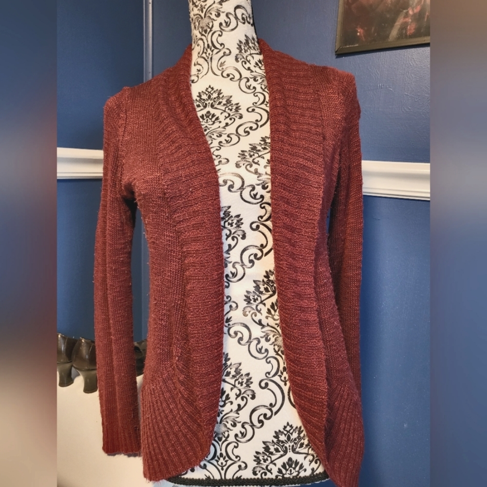 Charming Charlie's burgundy sweater Size small
